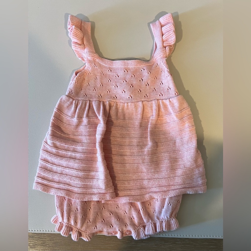 Pink Knit Romper